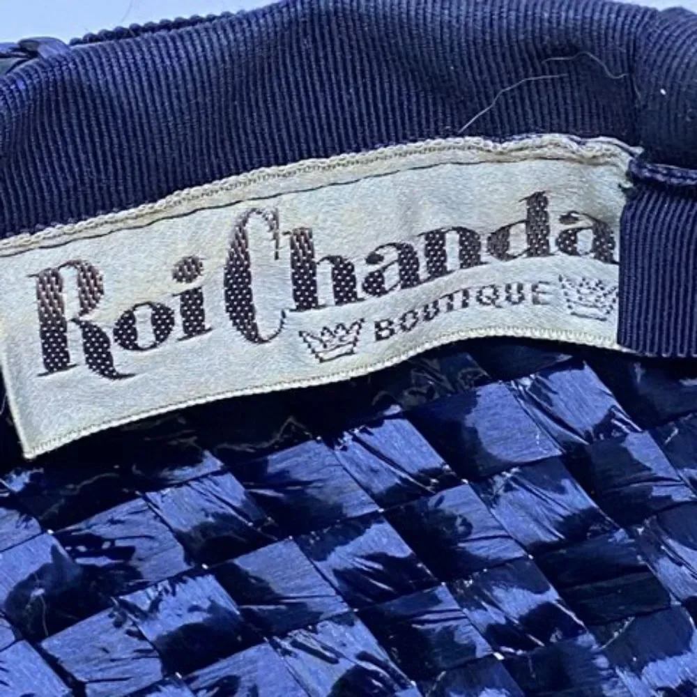 Vintage Roi Chanda Boutique Blue Hat - Picture 8 of 9